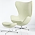 Elegant Egg Chair by Arne Jacobsen 3D model small image 5