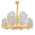 Luxurious Gold Art Deco Chandelier 3D model small image 1