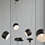 Budget Pendant Lights with 3 Lamps 3D model small image 1