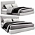 Luxurious Molteni&C Ribbon Bed - Modern Elegance for Perfect Comfort 3D model small image 1