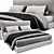 Luxurious Molteni&C Ribbon Bed - Modern Elegance for Perfect Comfort 3D model small image 2