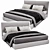 Luxurious Molteni&C Ribbon Bed - Modern Elegance for Perfect Comfort 3D model small image 3