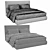 Luxurious Molteni&C Ribbon Bed - Modern Elegance for Perfect Comfort 3D model small image 4