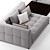 Sophisticated Minotti Blazer Sofa 3D model small image 2