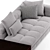 Sophisticated Minotti Blazer Sofa 3D model small image 3