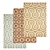 Premium Texture Carpets Set 3D model small image 1