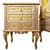 Luxury Italian Bedside Cabinet 3D model small image 3