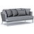 Slettvoll Marty 3-Seater Sofa: Sleek Elegance for Your Space 3D model small image 4
