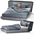 Metropolis Bed: Sleek and Stylish Sleep Solution 3D model small image 1