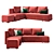 Veneto Gabriel Corner Sofa 3D model small image 1