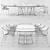 Sunshine Tavalo Table & Holly Chair Set 3D model small image 5