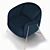 Saba Kepi Armchair: Modern Elegance 3D model small image 3