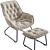 Modern DM Armchair KAZA: Comfortable Elegance 3D model small image 1