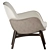 Elegant Martha Chair: Timeless Comfort 3D model small image 2