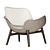 Elegant Martha Chair: Timeless Comfort 3D model small image 3