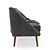 Mid-Century Modern Loveseat 3D model small image 3