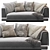 Luxurious Maxalto Aurae Sofa 3D model small image 4