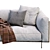 Modern Living Divani Rodwood Sofa 3D model small image 3