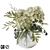 Vibrant Green Hydrangea Bouquet 3D model small image 1