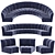 Luxury Modular Sofa: Lando Eichholtz 3D model small image 2