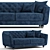 Elegance and Comfort Combined: Ottavia Sofa 3D model small image 1