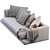 Elegant Aurae Maxalto Sofa 3D model small image 5