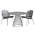 Elegant Liverpool Dining Set with OLA Chairs 3D model small image 2