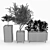 Elegant Jasper Rectangular Planter 3D model small image 5