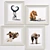 Modern Style Cat Art Collection #268 3D model small image 2