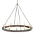 Elegant Wood Chandelier by Crate & Barrel 3D model small image 2