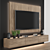 Modular TV Wall: High-Quality Render-Ready Design 3D model small image 2