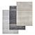 Luxury Carpets Set: High-quality Textures 3D model small image 1