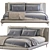 Luxury Bed: TULISS/Desiree Divani 3 3D model small image 2