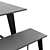 Modern Amsterdam Table & Chair Set 3D model small image 3