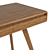 Sleek Bamboo Writing Desk 3D model small image 3