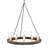 Crate & Barrel Geoffrey 36" Wood Chandelier 3D model small image 1