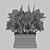 Spring Splendor: Crocus Bouquet in Vase 3D model small image 2