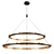 Elegant Perforated LED Chandelier 3D model small image 1