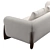 Porada Softbay Sofa: Elegant Canaletta Walnut Design 3D model small image 4