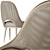 Elegant Cane Chair Set 3D model small image 3