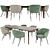 Elevate Your Dining Experience: Minotti Penthouse Table & Nora Chair 1530 3D model small image 1