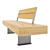 Stylish Harris Bench - Italian Design 3D model small image 3