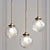 Elegant Glass Pendant Light 3D model small image 1