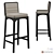 Stefano Barstool: Sleek and Stylish 3D model small image 1