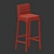 Stefano Barstool: Sleek and Stylish 3D model small image 2