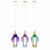 Colorful Glass Pendant Lamp STAVERN - Stylish Lighting Solution 3D model small image 3