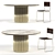 Futuristic Cyber Dining Set: Table & Chair 3D model small image 1
