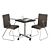 Sleek Office Table & Chair Combo 3D model small image 1