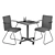 Sleek Office Table & Chair Combo 3D model small image 2