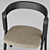 Skrivo Wooden Armrest Chair 3D model small image 3